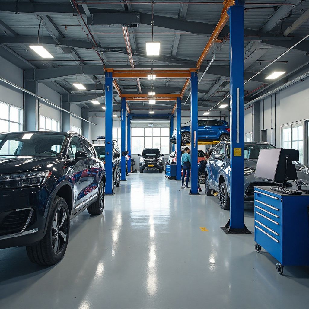 Modern repair workshop